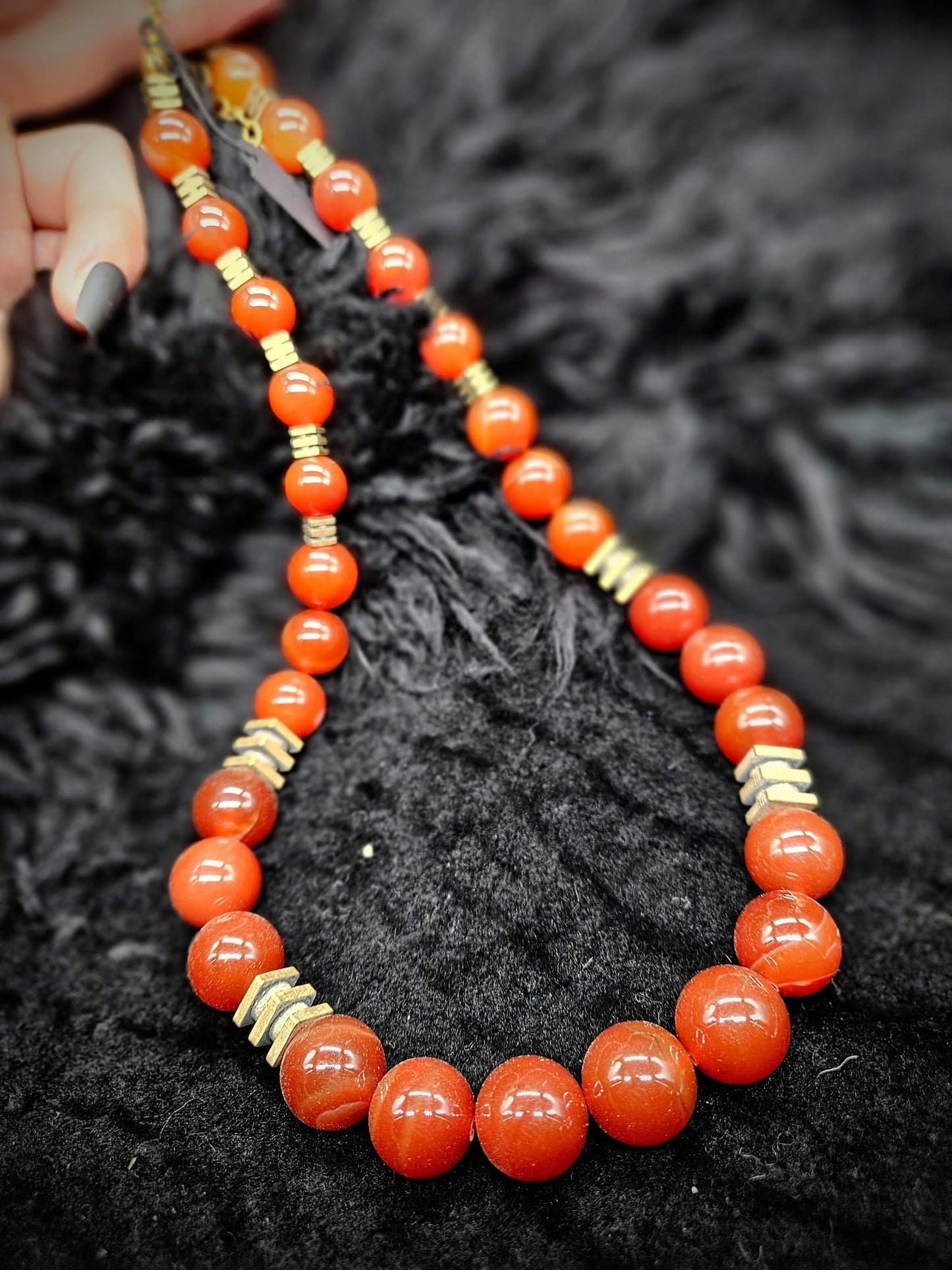 MIROKU Necklace / Red Agate