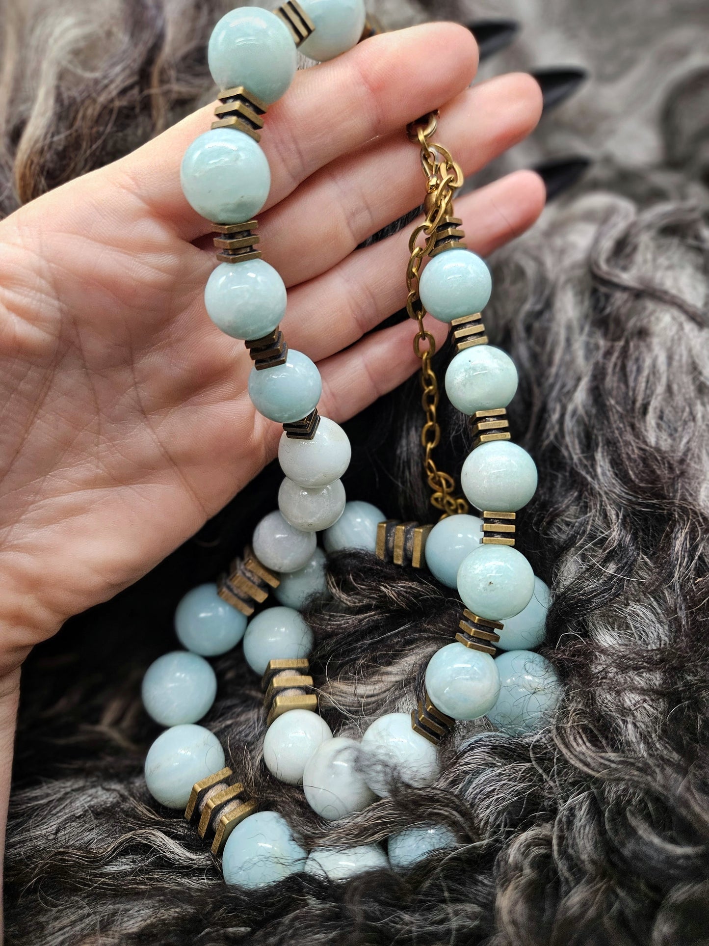 MIROKU Necklace / Amazonite