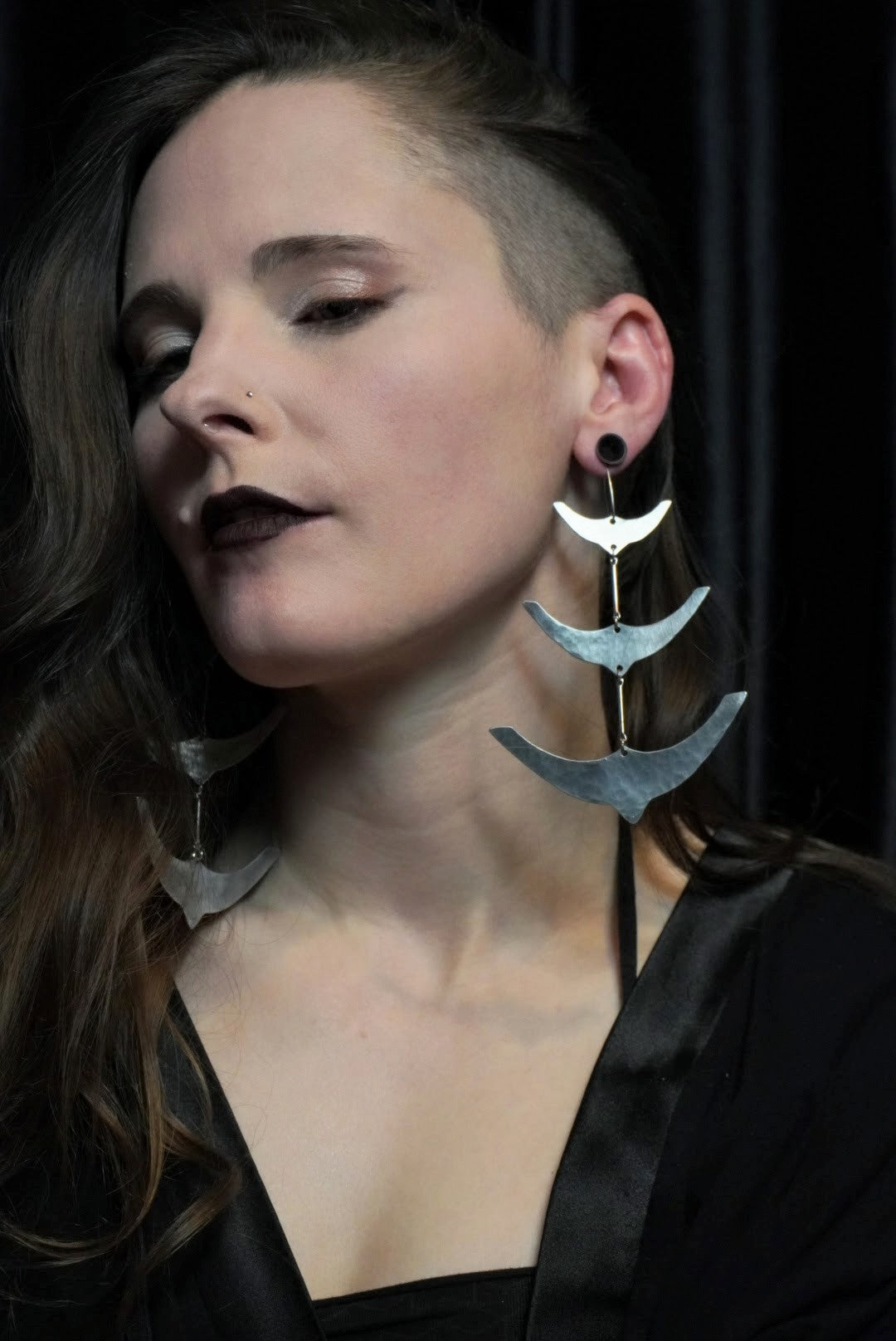 SPINE Earrings / Aluminum