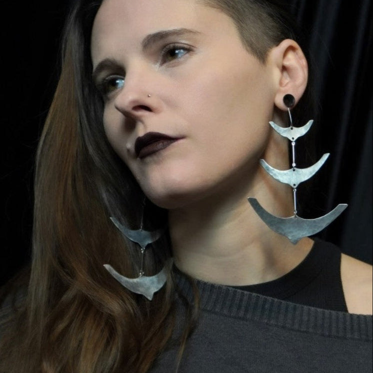 SPINE Earrings / Aluminum
