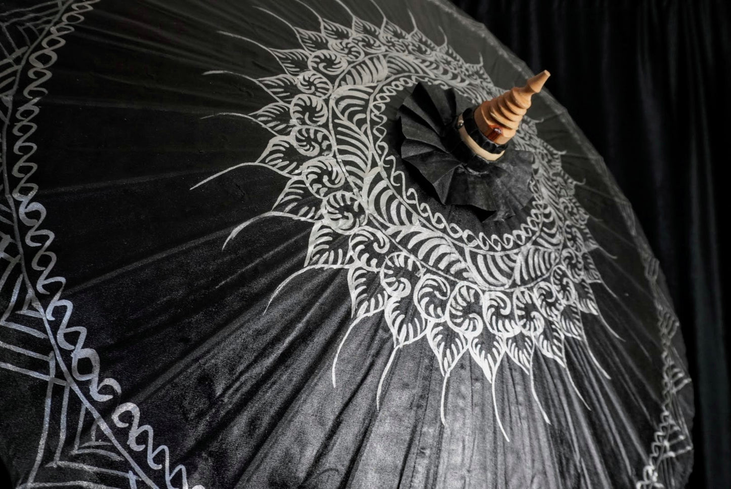 Painted Canvas Thai Umbrella