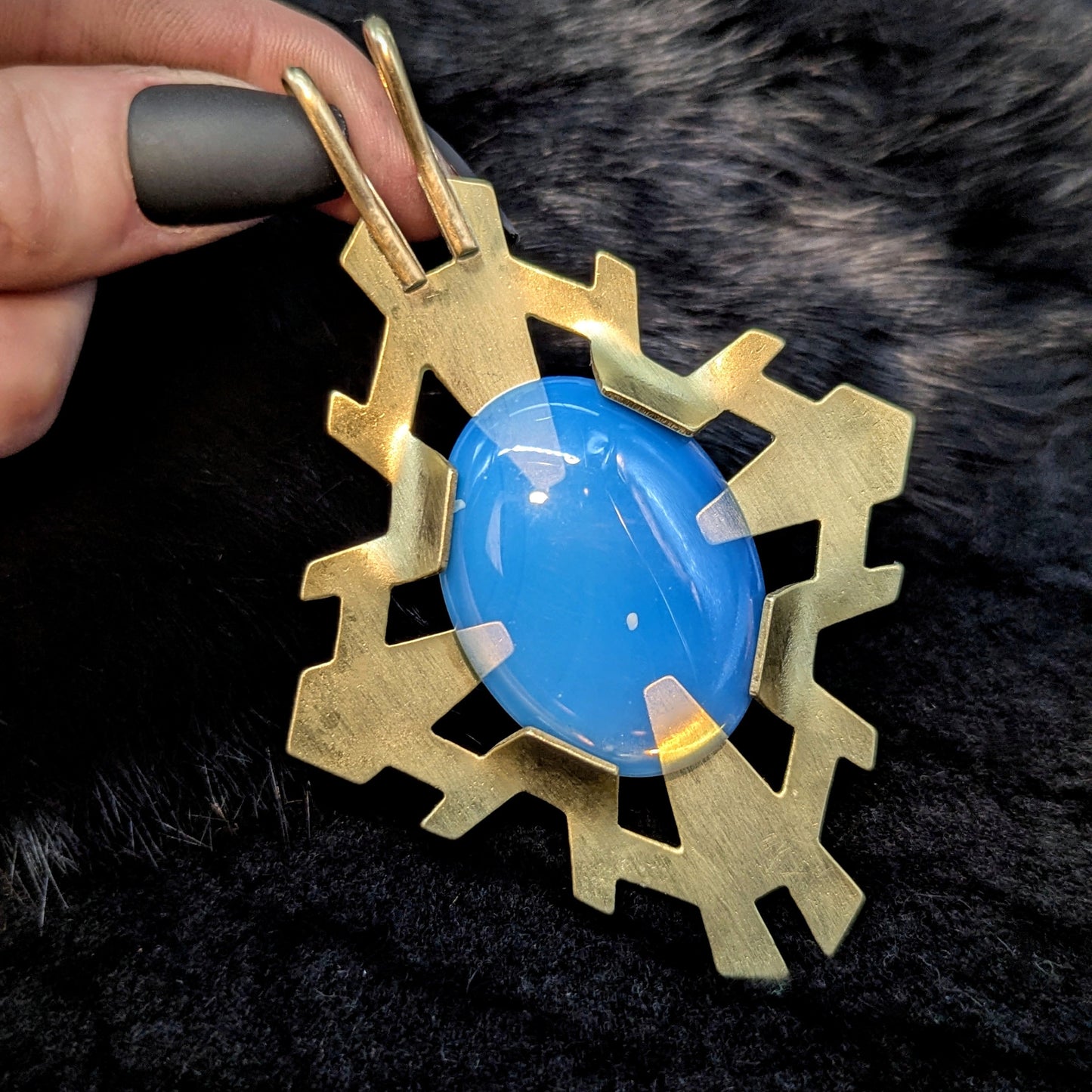 REGENCY Pendant/ Opalite / Brass