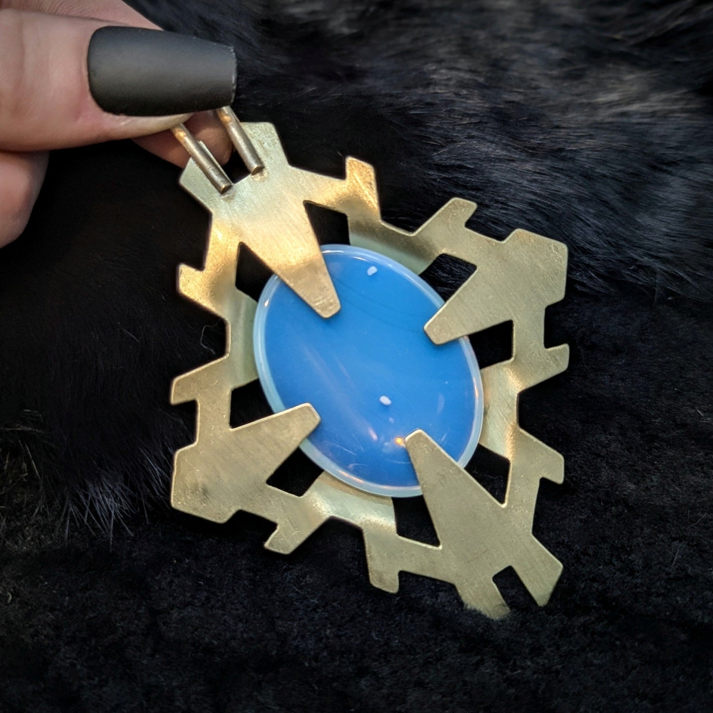 REGENCY Pendant/ Opalite / Brass