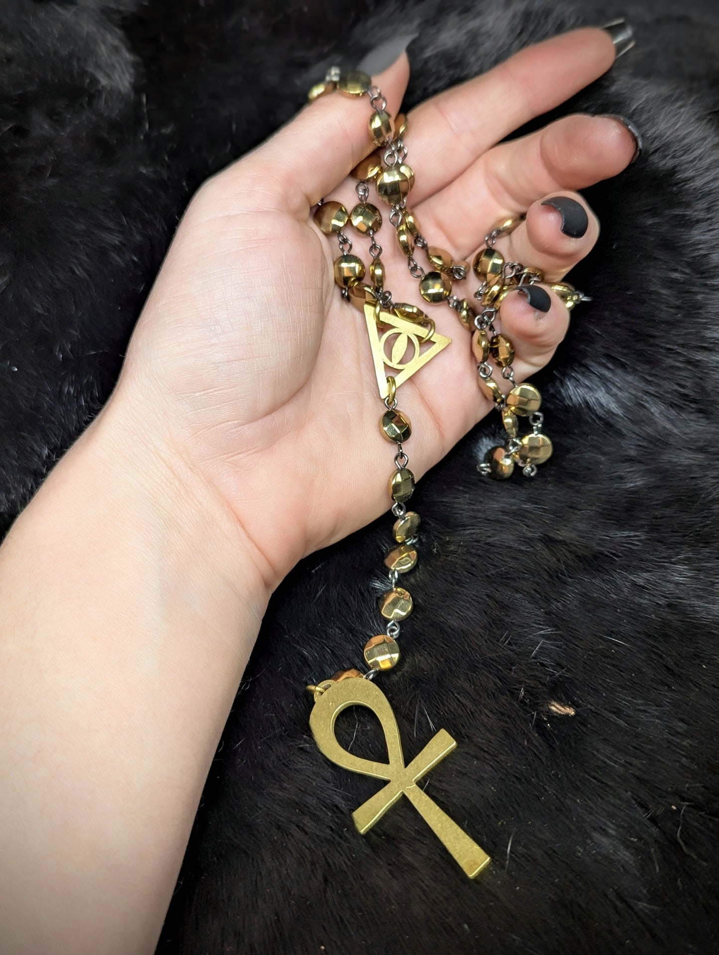 ANKH Rosary /Brass