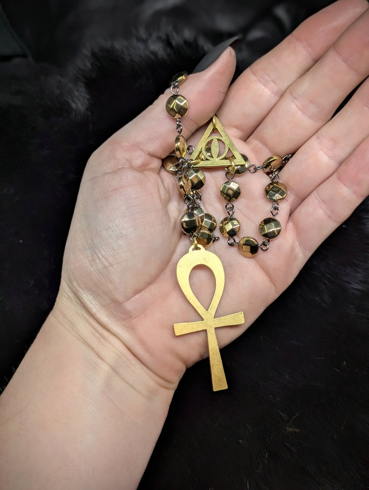 ANKH Rosary /Brass
