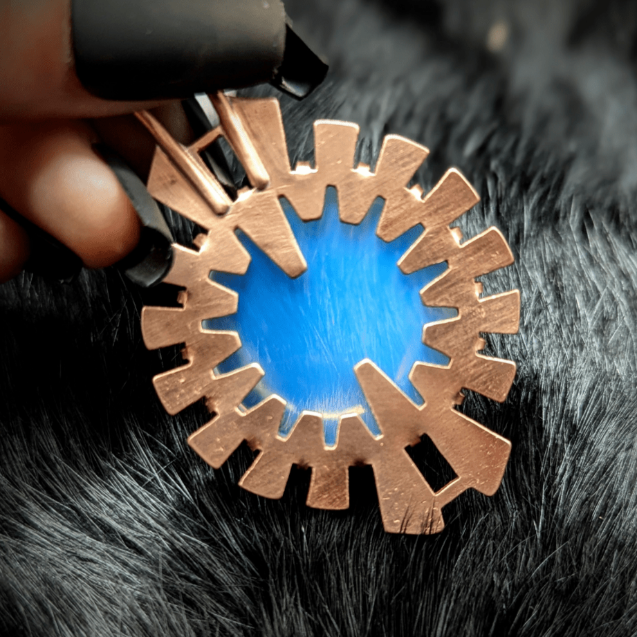 DARKSTAR MACHINATIONS - HYPERDRIVE Pendant / Opalite / Copper - pendant