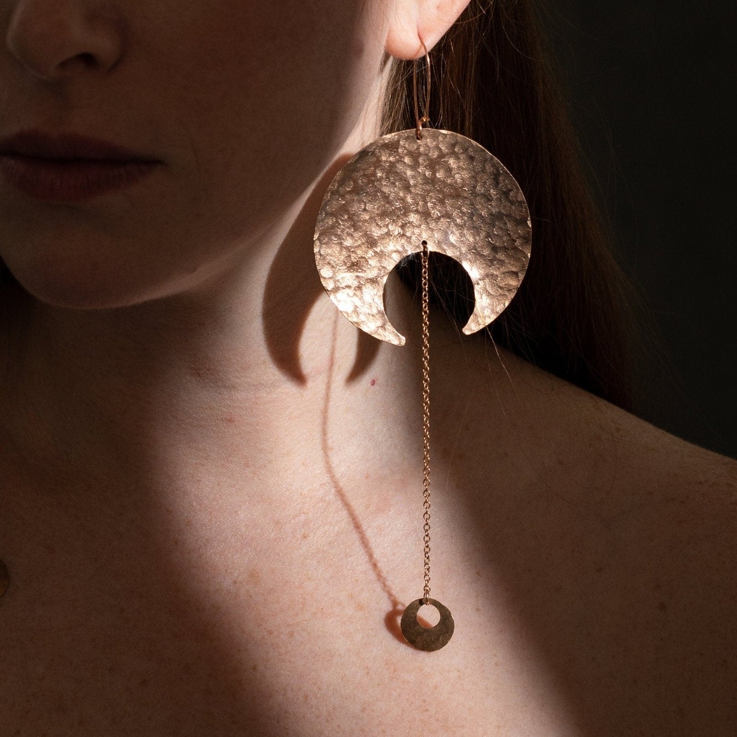 DARKSTAR MACHINATIONS - MOONDROP Earrings / Brass - earrings