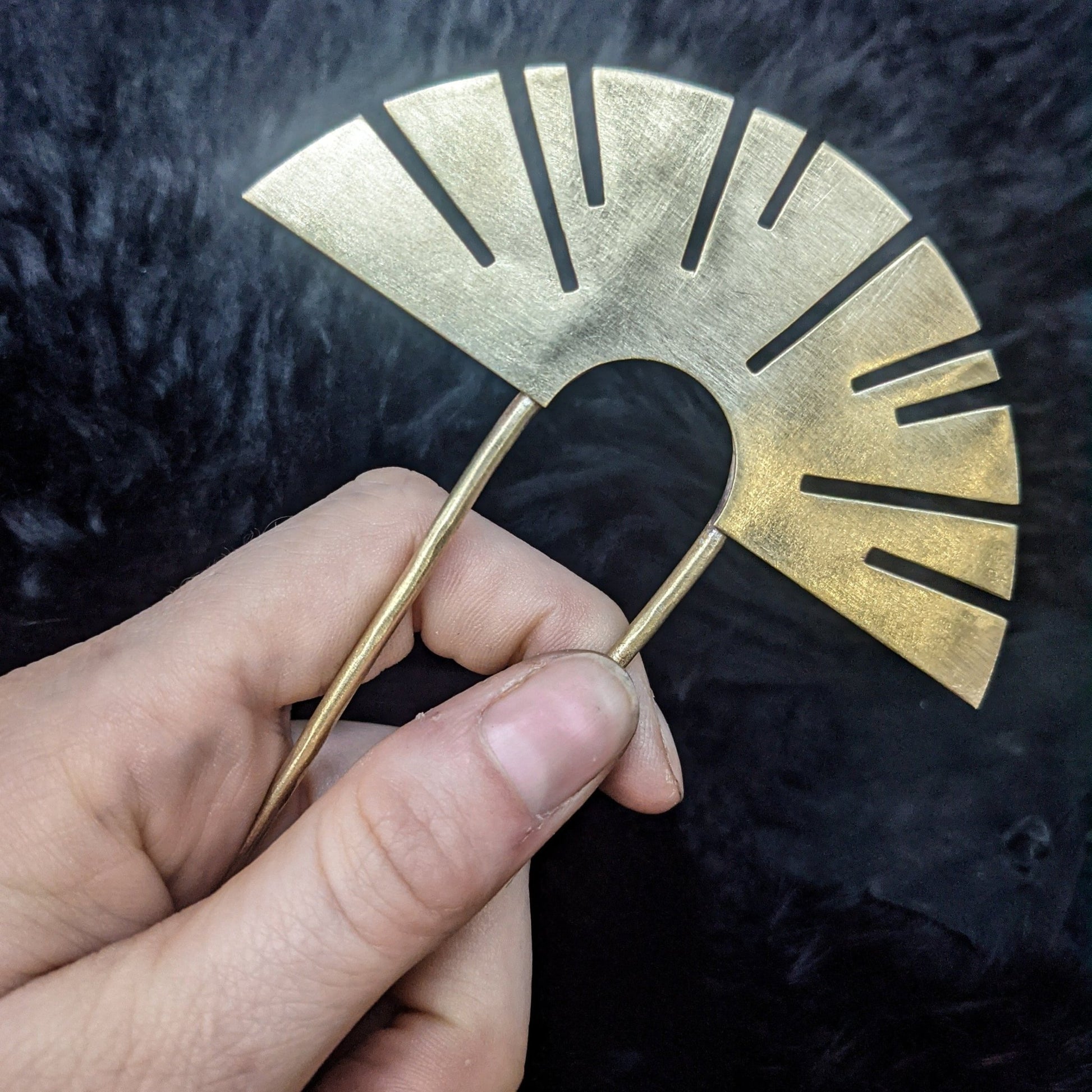 DARKSTAR MACHINATIONS - REY Hair Stick / Brass - hairstick
