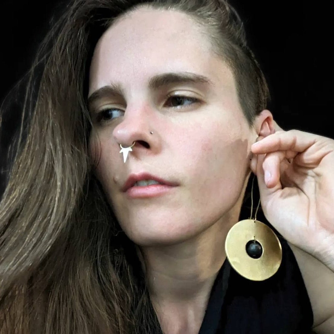 DARKSTAR MACHINATIONS - DOUMU Septum Ring / Brass -