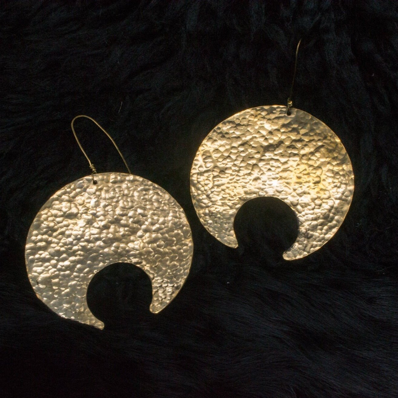 DARKSTAR MACHINATIONS - LUNA Earrings / Brass - earrings
