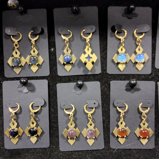 NOVA Earrings / Brass
