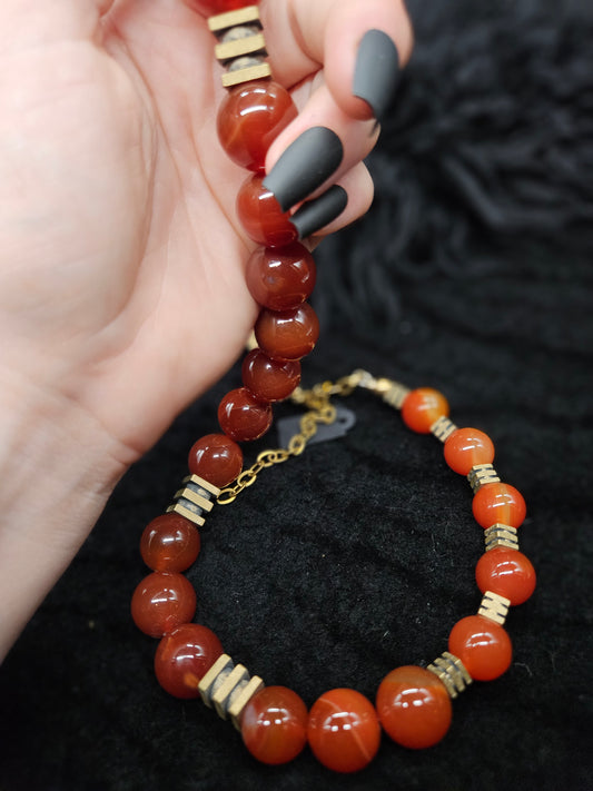 MIROKU Necklace / Red Agate