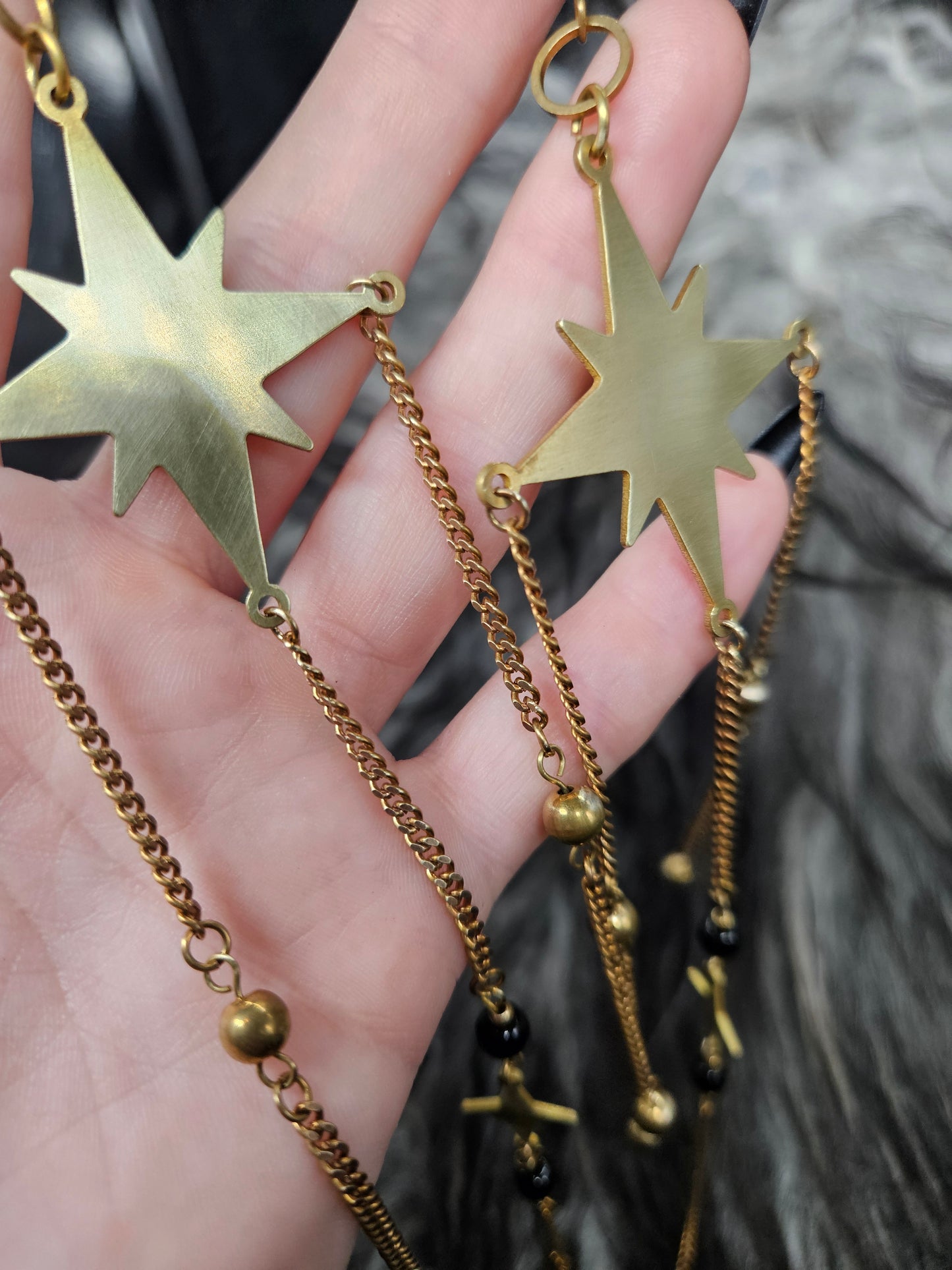 ASTERIA III Earrings / Brass