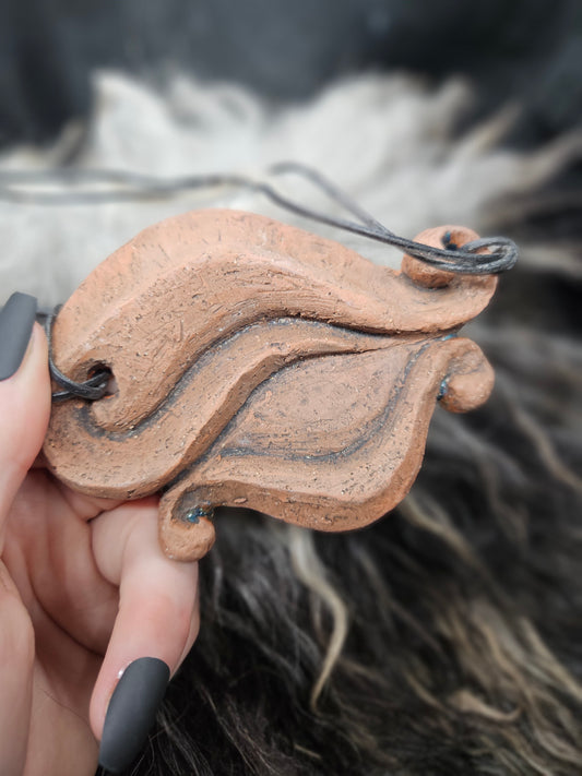 Eye Ceramic Pendant / Terracotta