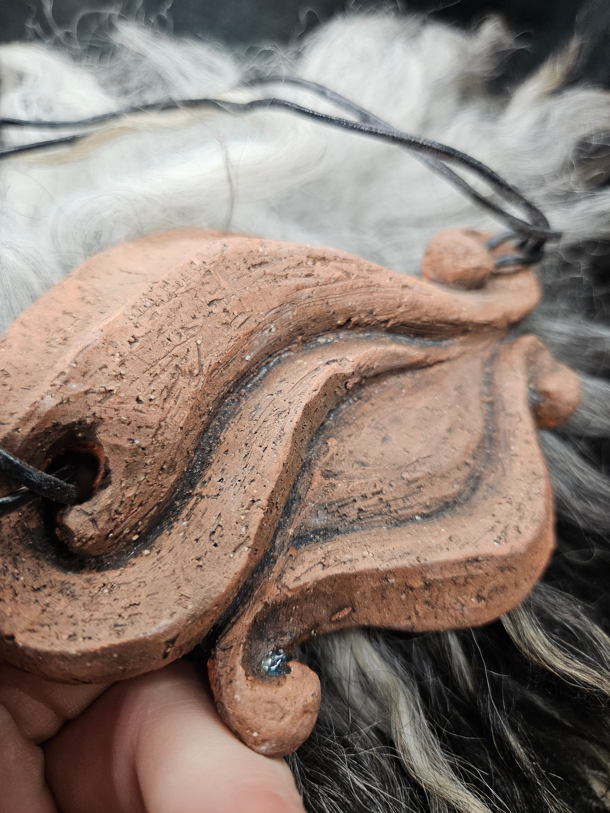 Eye Ceramic Pendant / Terracotta