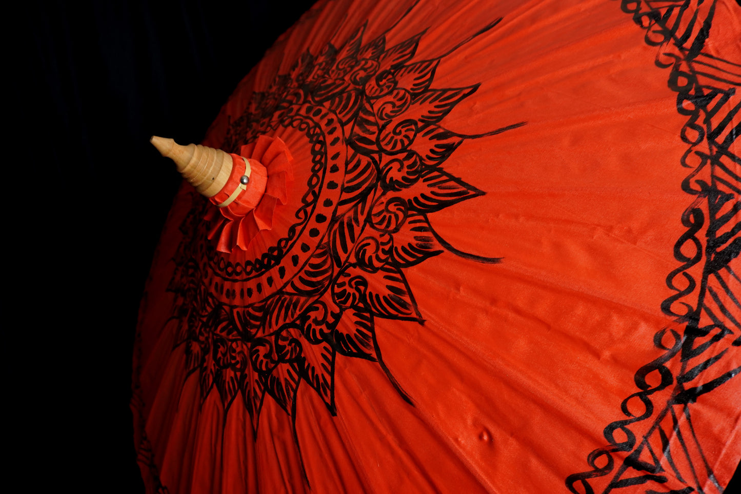 Painted Canvas Thai Parasol