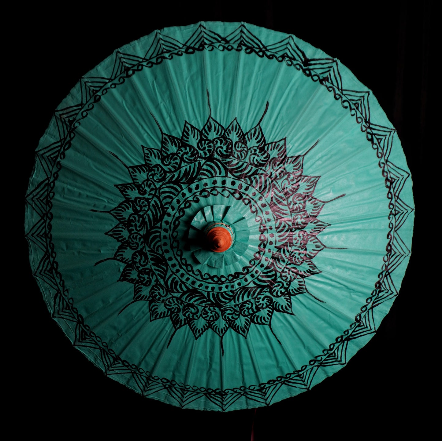 Painted Canvas Thai Parasol