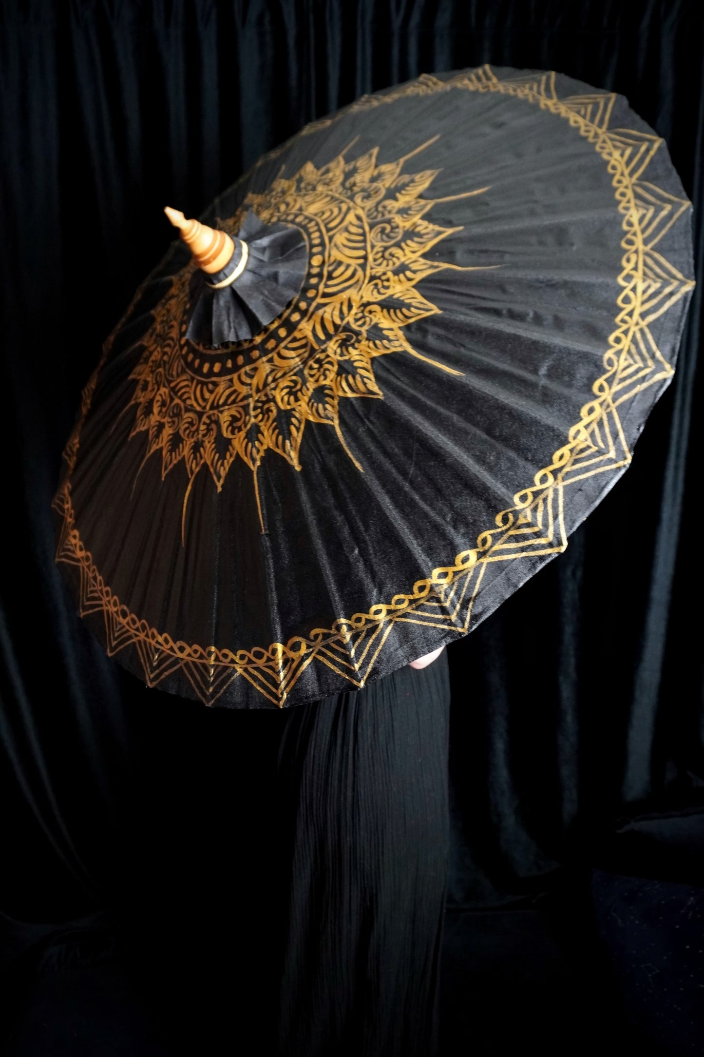 Painted Canvas Thai Parasol