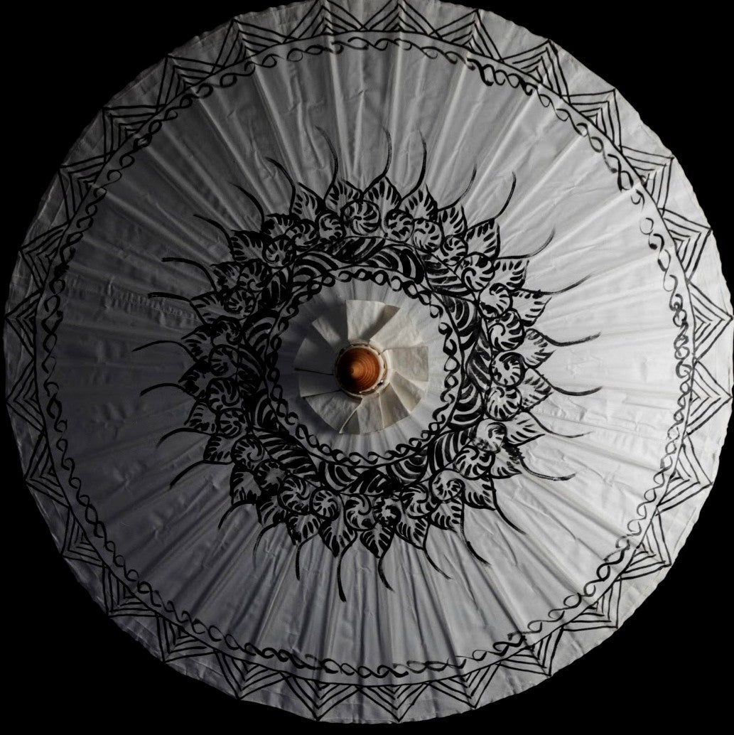 Painted Canvas Thai Umbrella