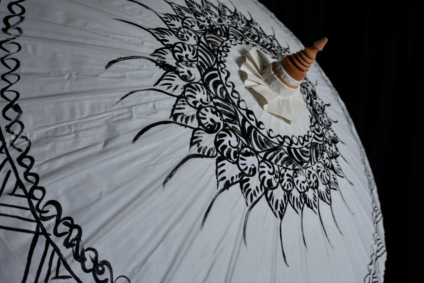 Painted Canvas Thai Umbrella