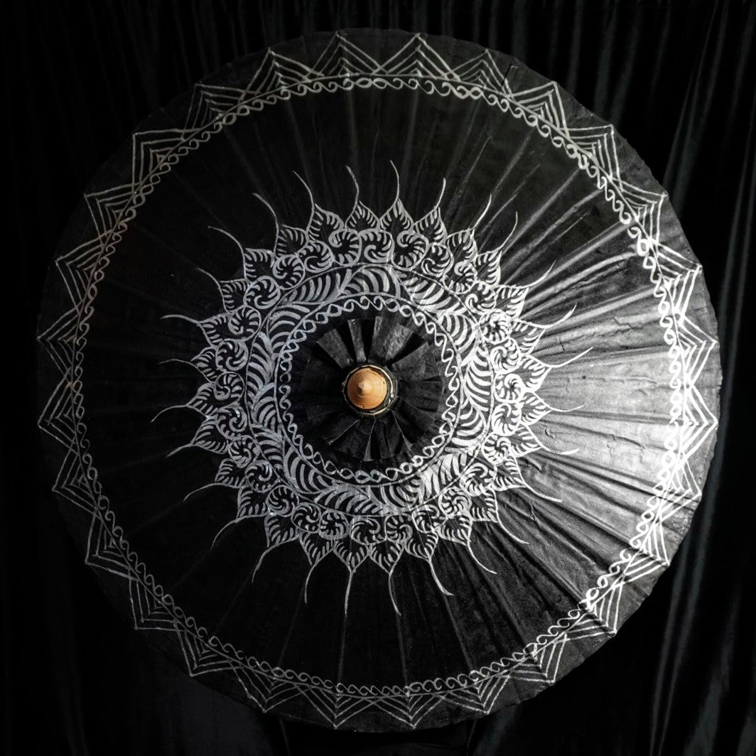 Painted Canvas Thai Umbrella