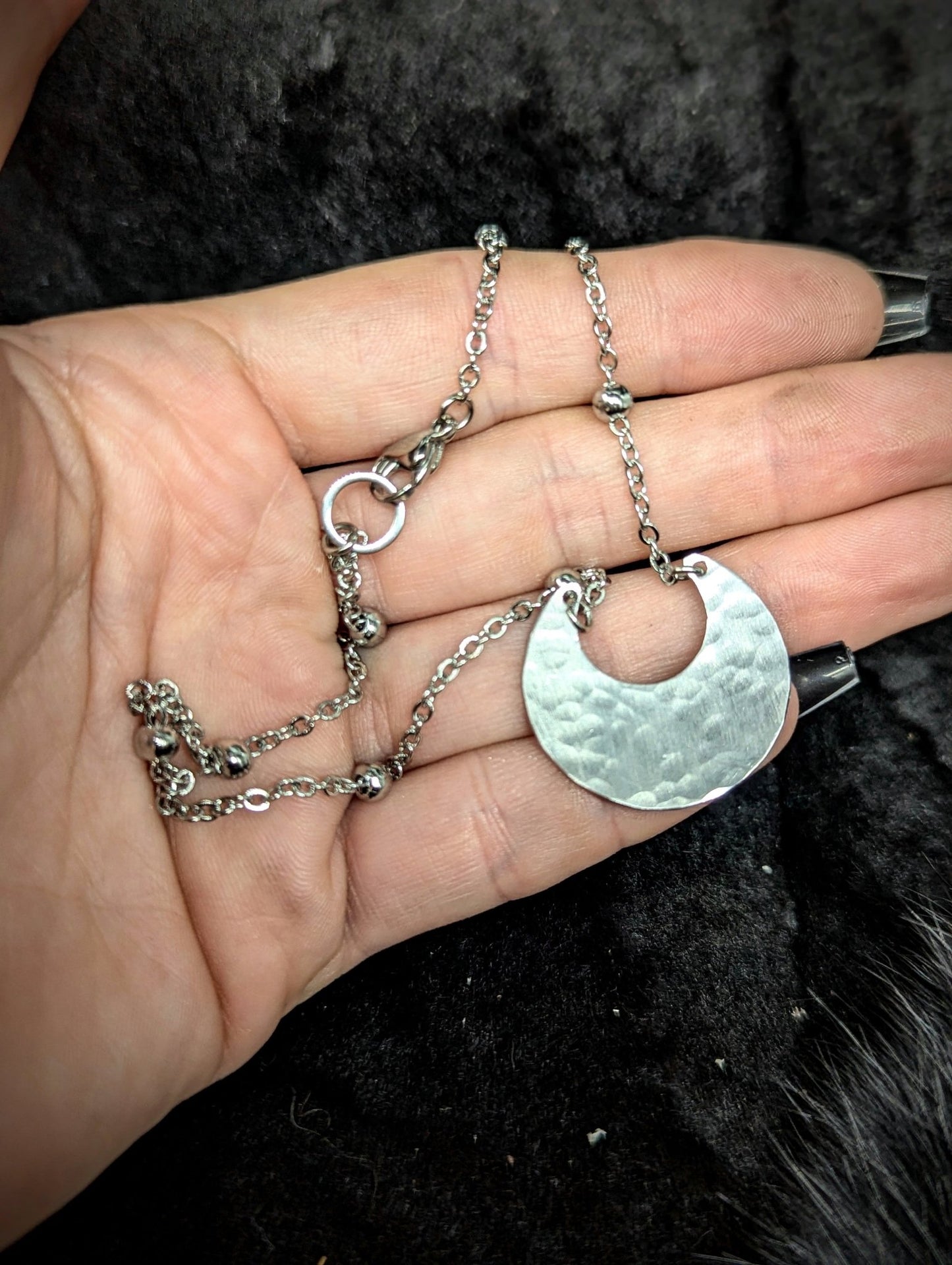 DARKSTAR MACHINATIONS - LUNA Necklace / Aluminum - necklace