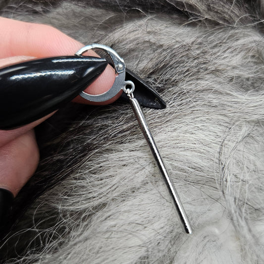 Single Long Bar Earring / Stainless