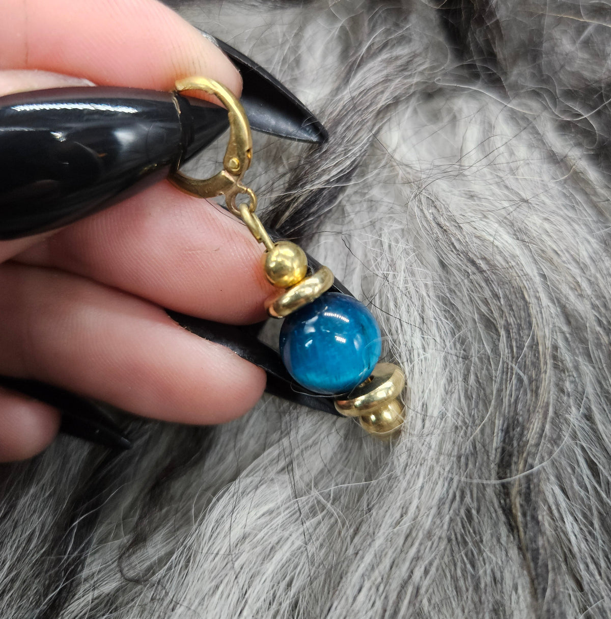 Lantern Single Earring / Brass