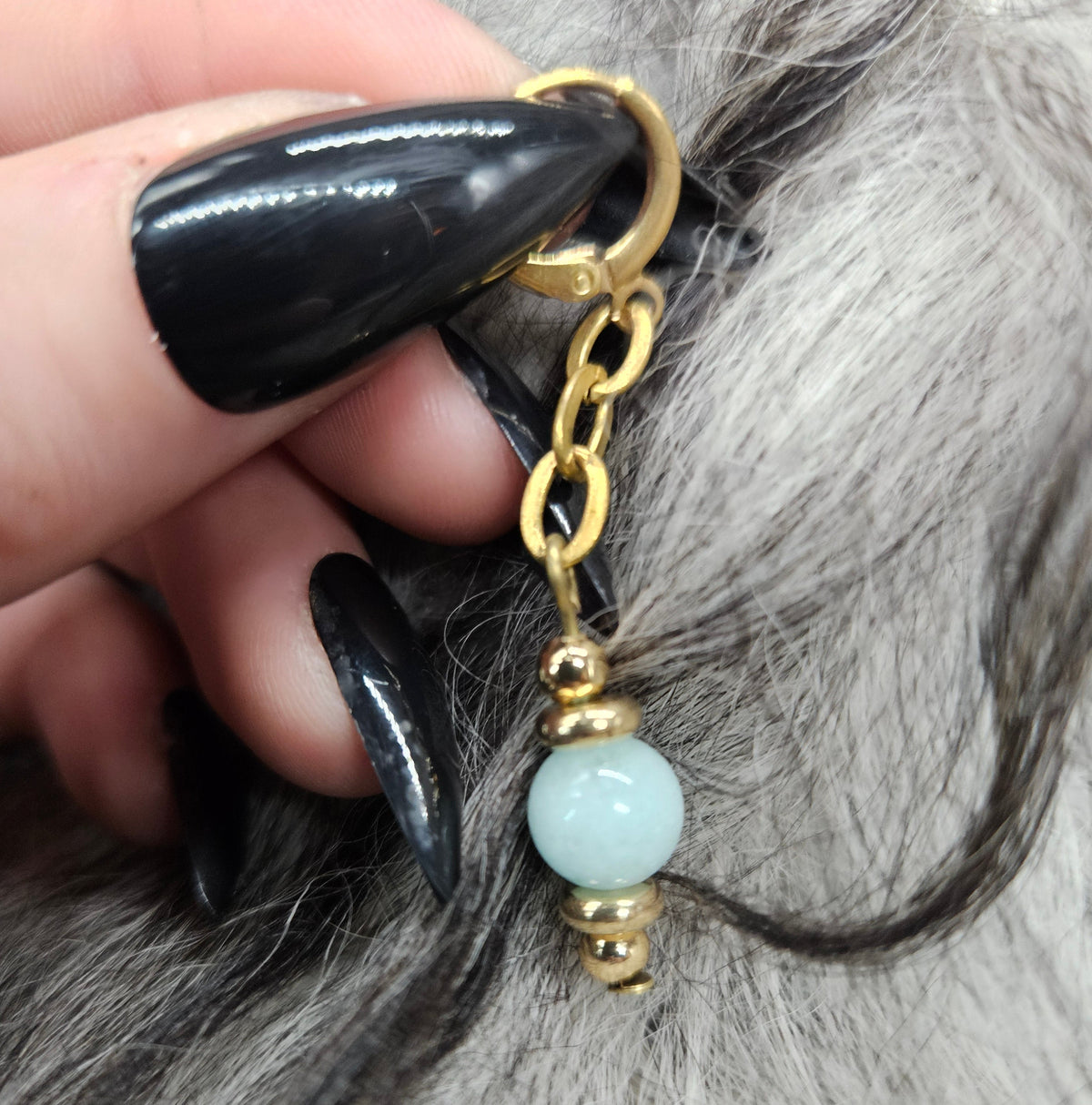 Lantern Single Earring / Brass