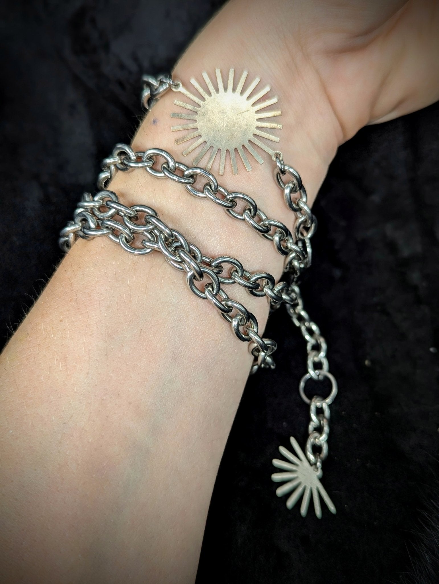DARKSTAR MACHINATIONS - SUN Waist Chain / Steel - Belly Chain