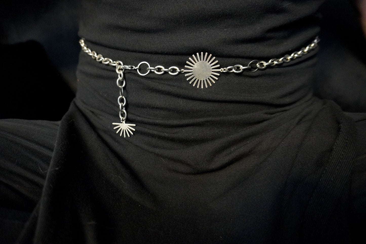 DARKSTAR MACHINATIONS - SUN Waist Chain / Steel - Belly Chain