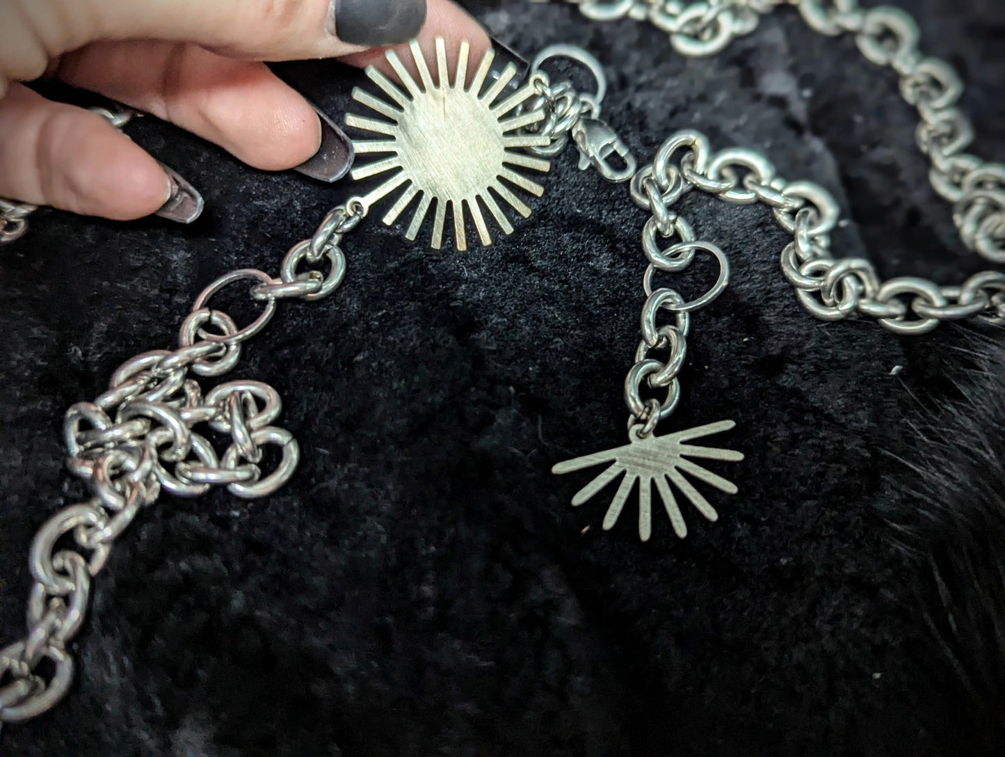DARKSTAR MACHINATIONS - SUN Waist Chain / Steel - Belly Chain
