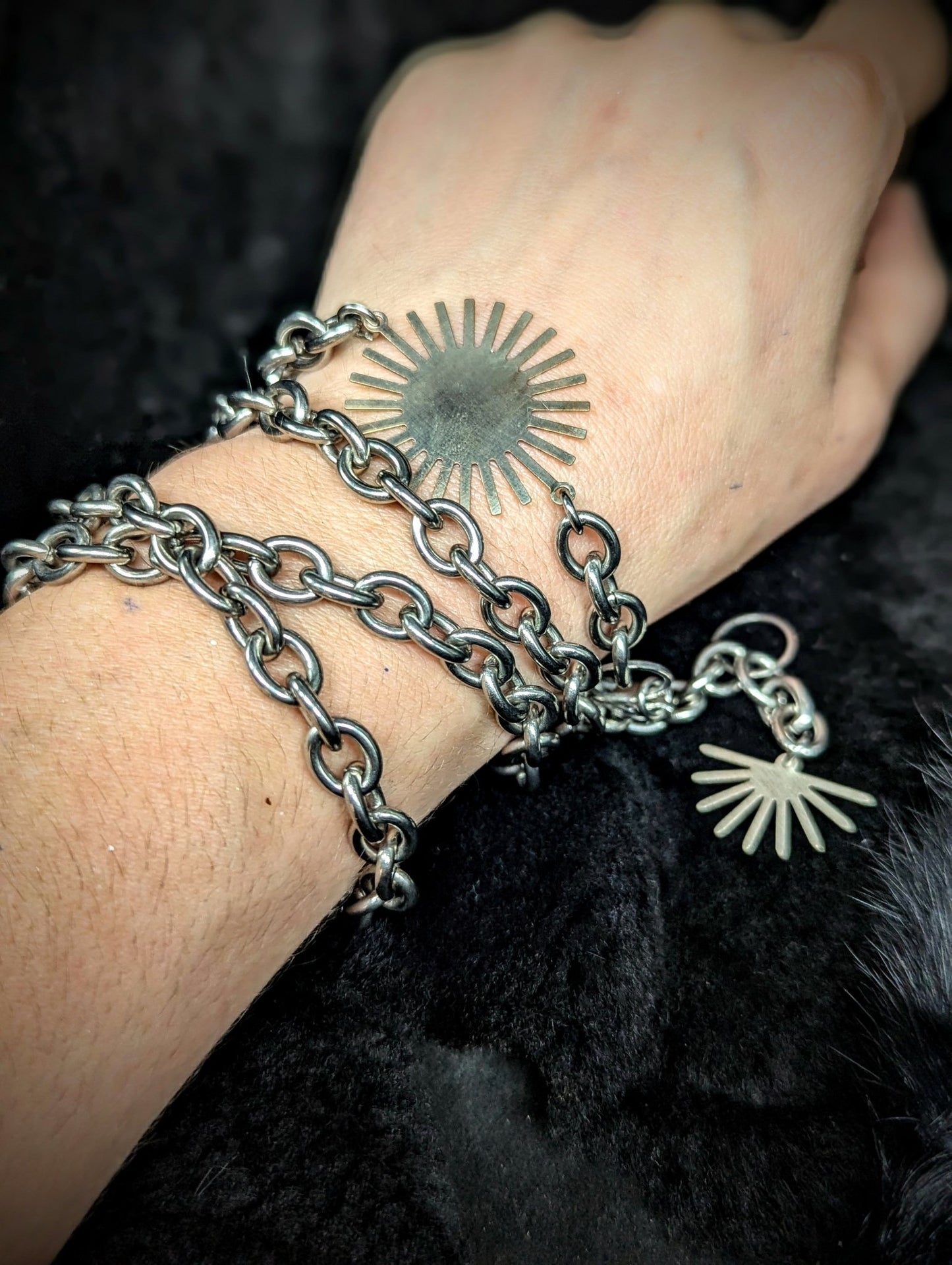 DARKSTAR MACHINATIONS - SUN Waist Chain / Steel - Belly Chain