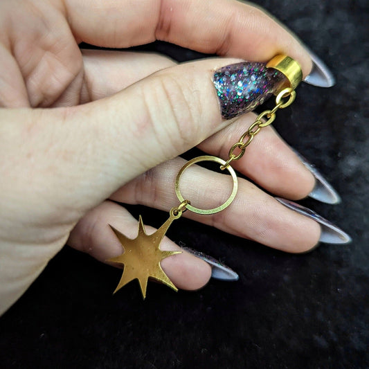DARKSTAR MACHINATIONS - DOUMU STAR Earcuff / Brass - earcuff