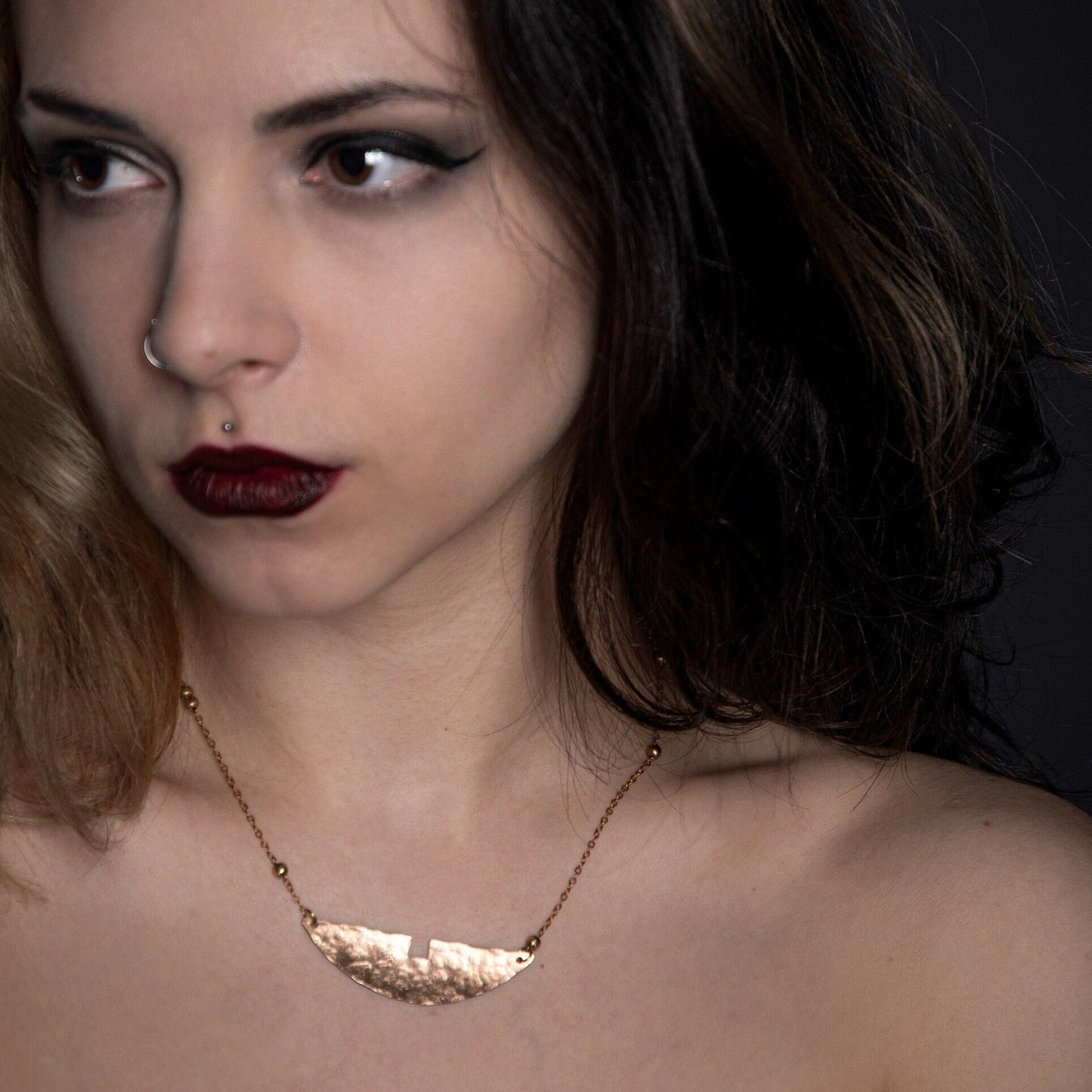 DARKSTAR MACHINATIONS - HORIZON Choker / Brass - necklace