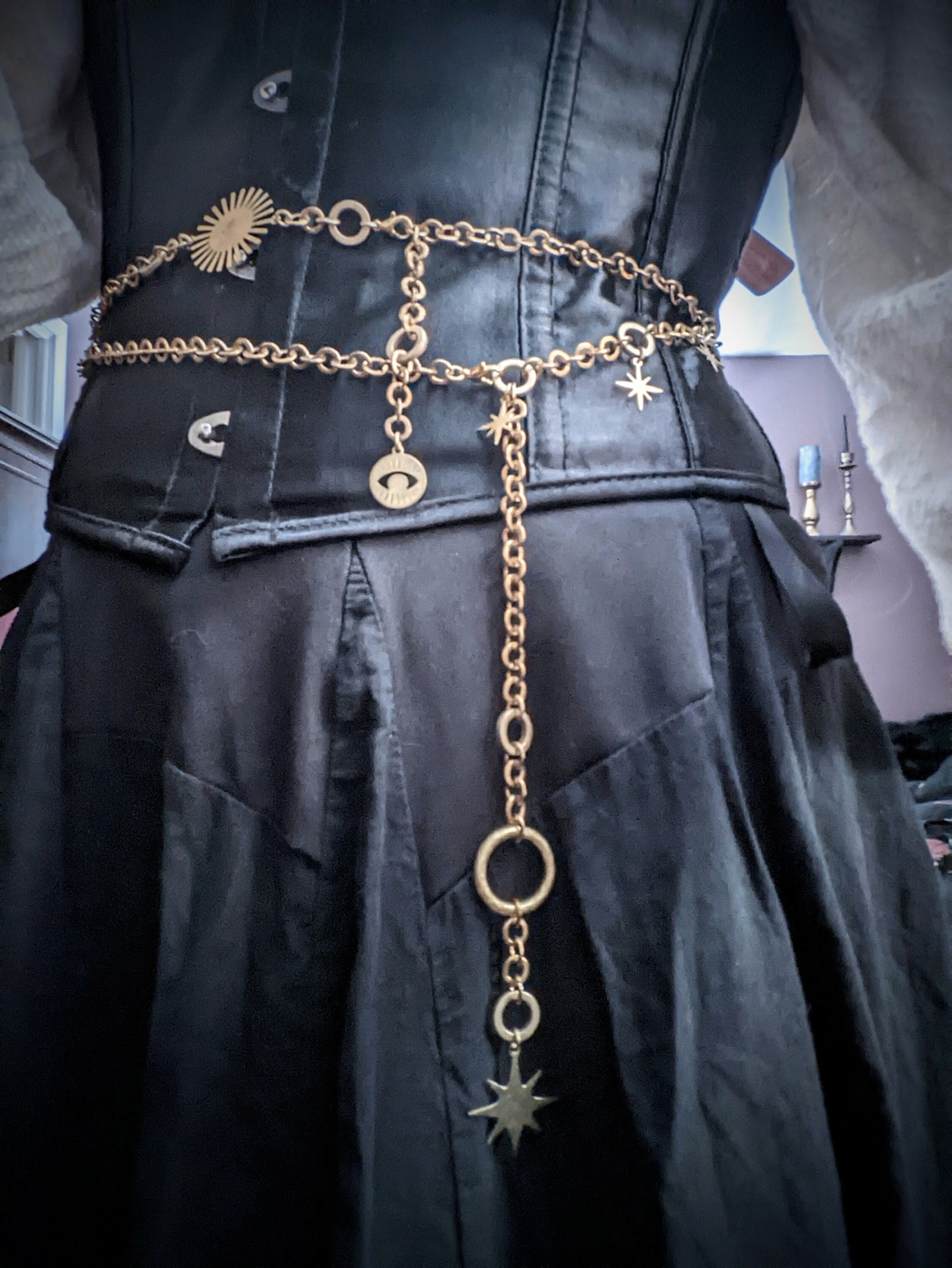 STAR Waist Chain Brass – DARKSTAR MACHINATIONS - Main Image