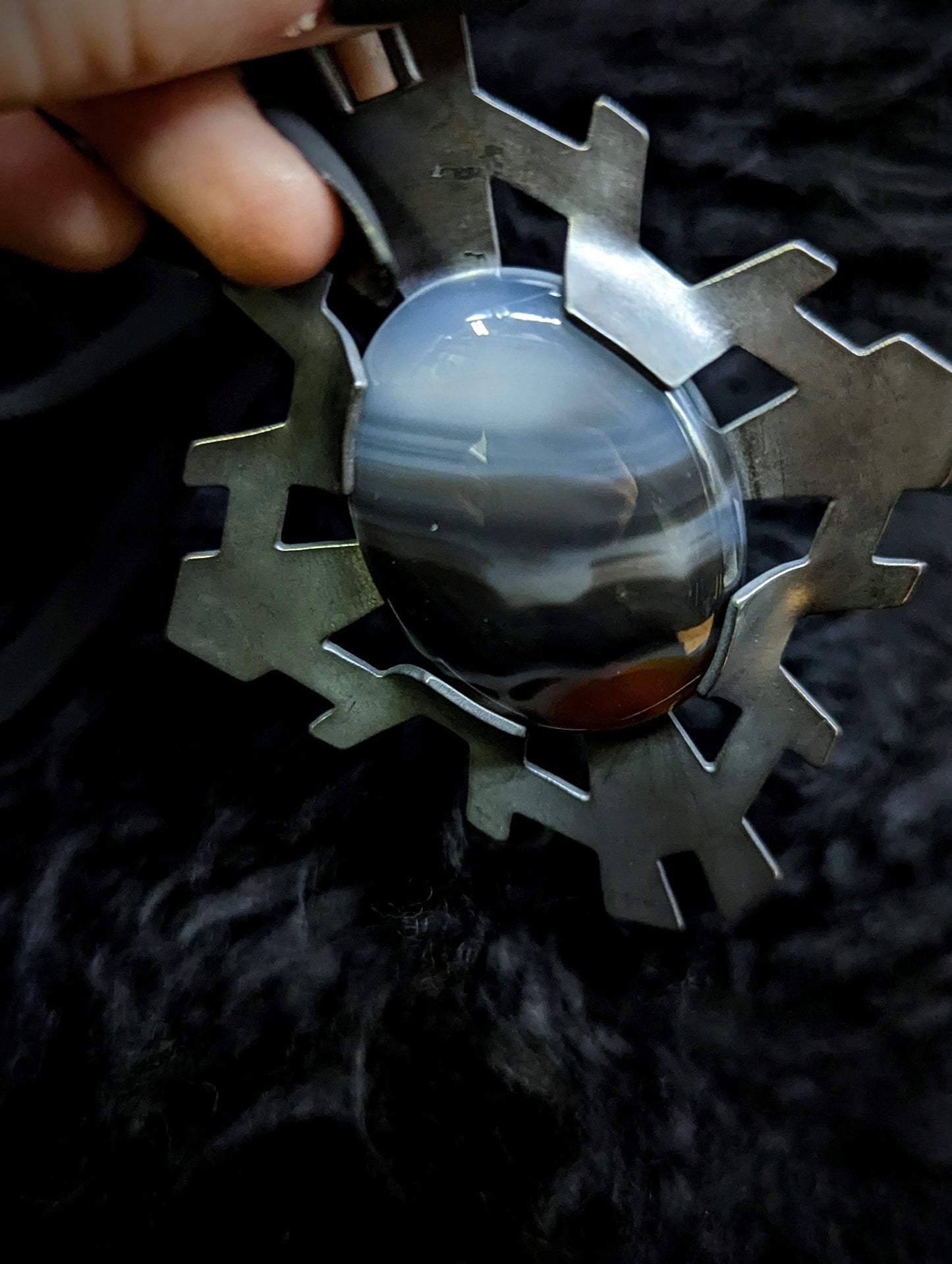 REGENCY Pendant / Agate / Black